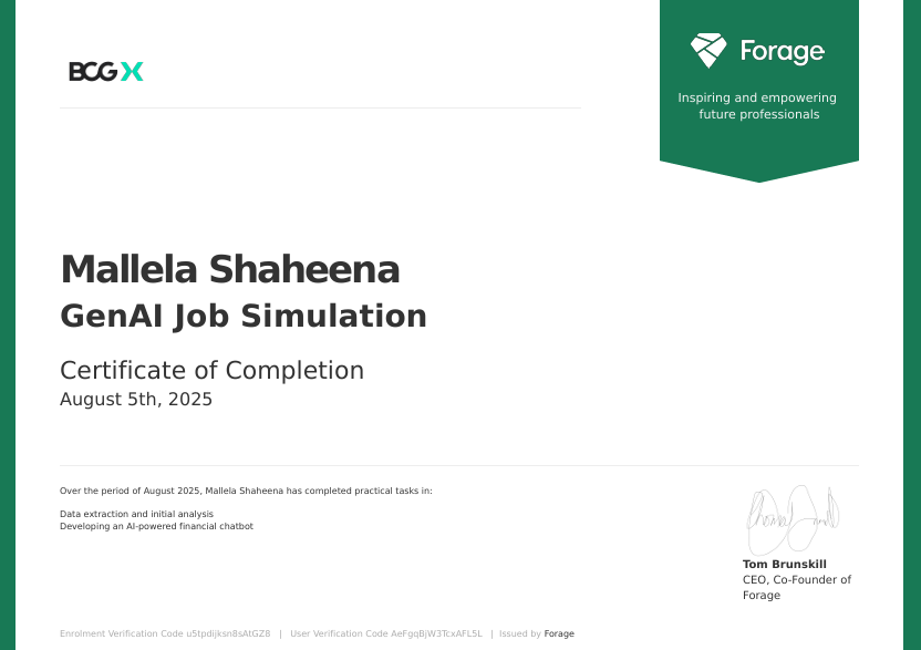 BCG Certificate